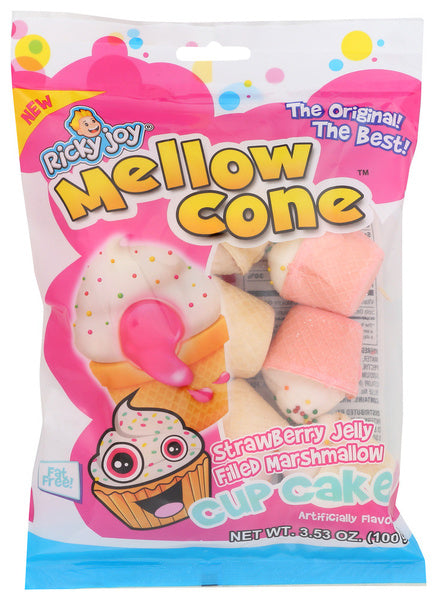 18-PACK OF MARSHMALLOW FLUFFY STRAWBERRY JELLY CUP CAKE 3.53 OUNCE - CASE OF 18