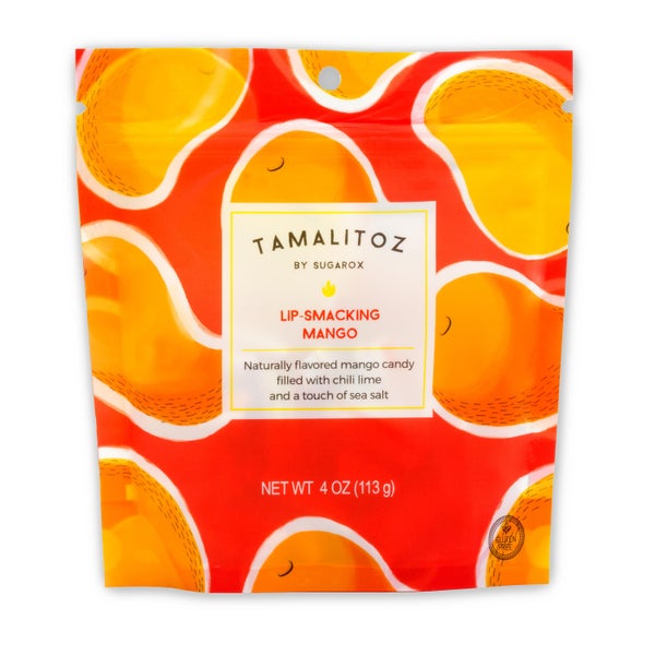 12-PACK OF Candy Hard, Lip Smacking Mango Tamalitoz, Sugarox Candy Studio
