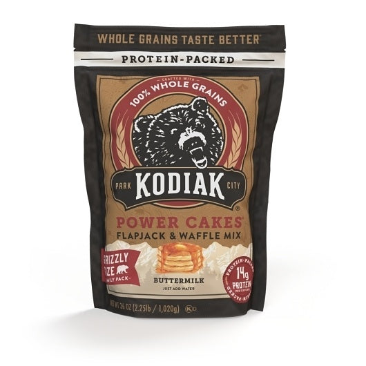 6-PACK OF Grizzly Size Buttermilk Power Cakes Kodiak Cakes (Pancake Mix, 6 - 36 Oz