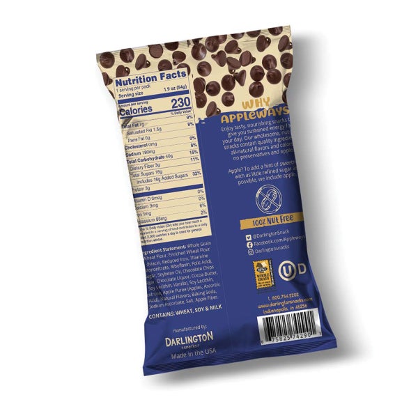 180-PACK OF CRACKER BAKED CHOC CHIP WAFFLE