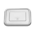 250-PACK OF 32 Oz. Lid for Black Ribbed PP- 1 Compt. HMR Oblong Tray