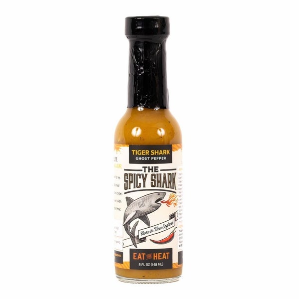 12-PACK OF Sauce Hot Sauce Ghost Pepper Tiger Shark, The Spicy Shark