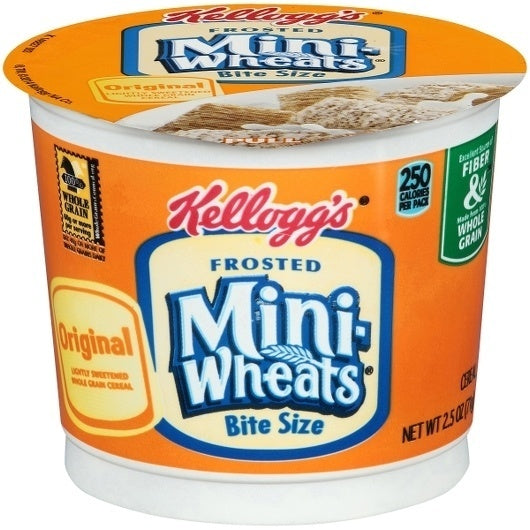 60-PACK OF Mini Wheats Bite Size Frosted Cereal Kellogg'S, 10 - 6 - 2.5 Oz