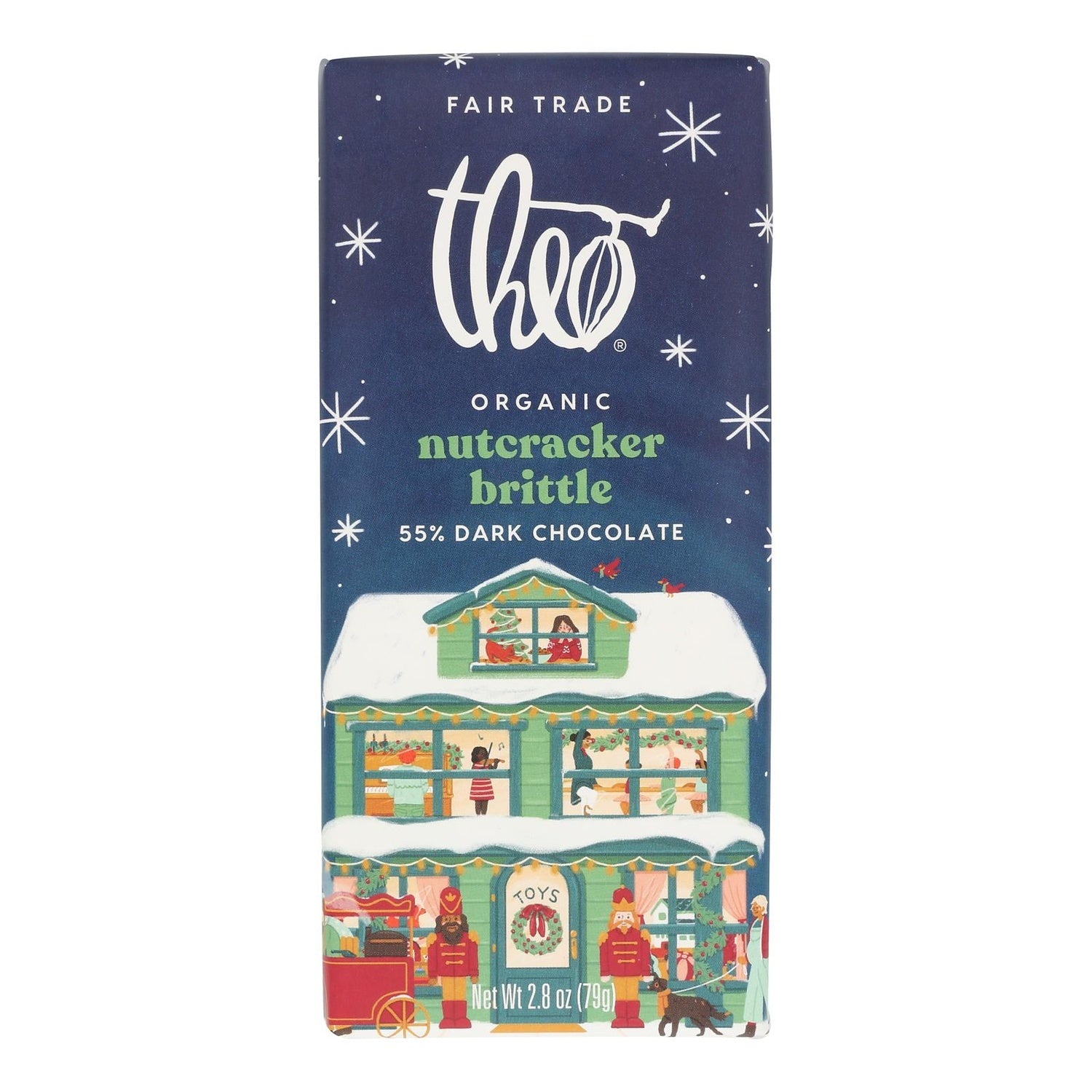 12-PACK OF CHOCOLATE BAR NUTCRACKER BRITTLE