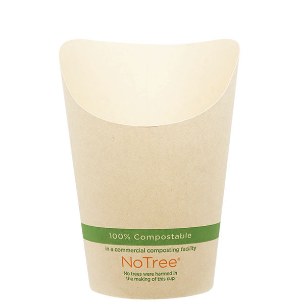 1000-PACK OF SCOOP PAPER World Centric Compostable 5.5 oz French Fry Cups NoTree Paper Scoop | 1000 count