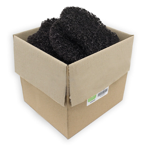 24 CT-PACK OF PAD SCRUB HVY BLACK 6X4-5/8