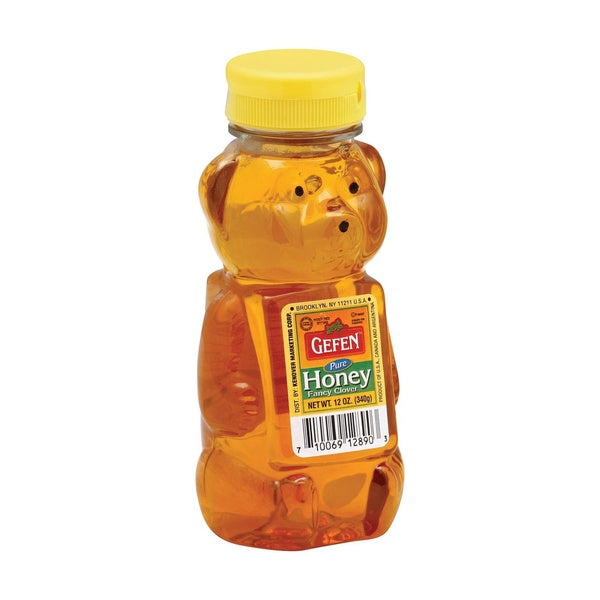 12-PACK OF Syrup Honey Bear Gefen 12 oz