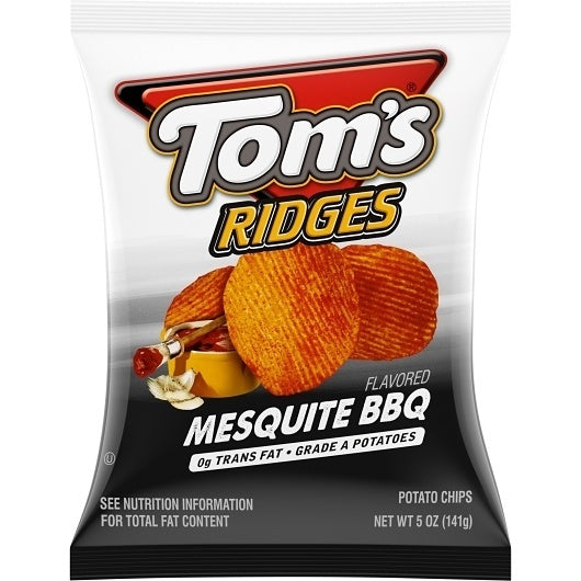 9-PACK OF Flat Chips Mesquite Bbq Tom'S Snacks (Chips), 9 - 5 Oz