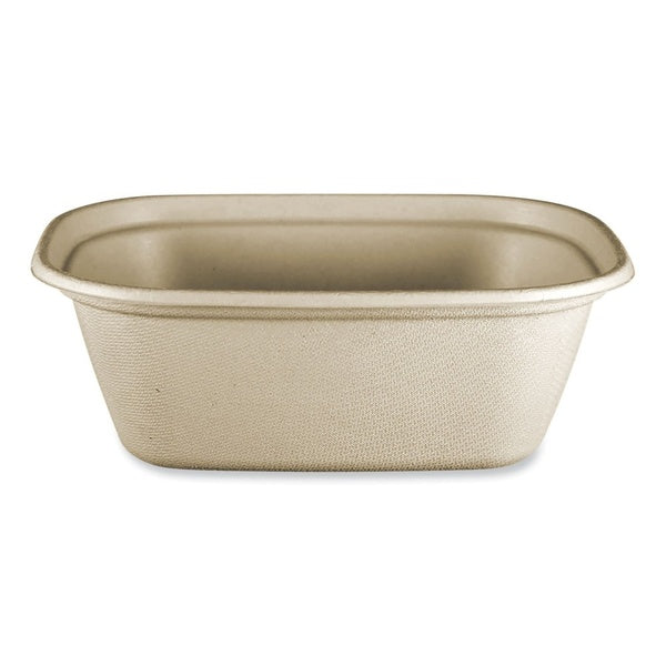 400-PACK OF Container Cmpstbl World Centric 48 oz. Compostable Paper Fiber Containers - Eco-Friendly Takeout Solutions (400 Count)