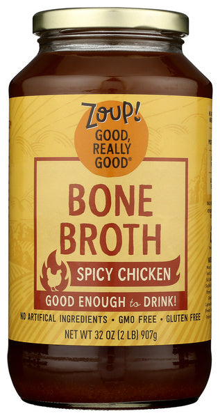 6-PACK OF Broth Chicken Zoup Good Reall 32 oz