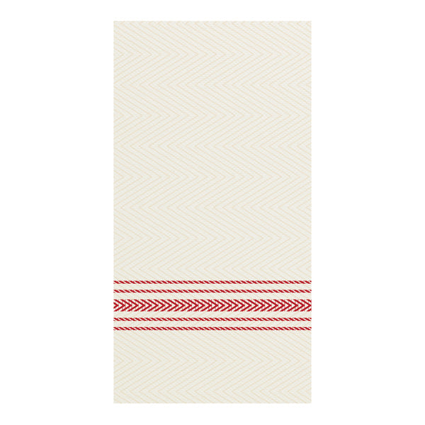 8-PACK OF NAPKIN DINNER RED/WHT PRT 1/8F