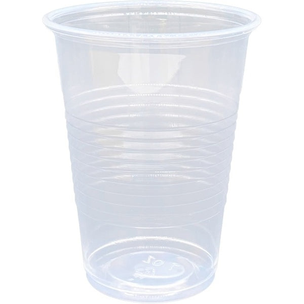25-PACK OF CUP PLASTIC CLEAR 7 OZ - 2500 CUPS