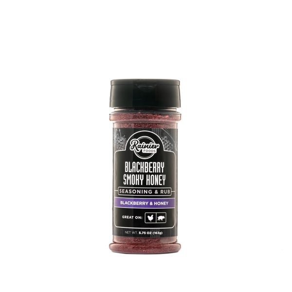 6-PACK OF Seasoning Rub Blackberry Smoky Honey, Rainier Foods