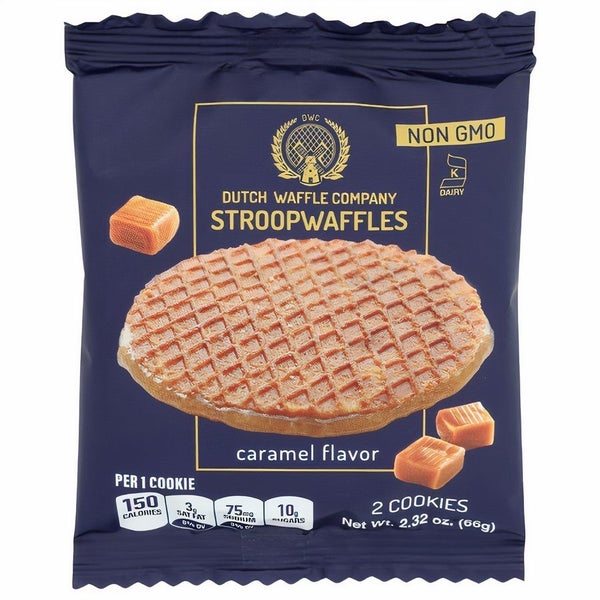 45-PACK OF Cookie Stroopwafel - Individually Wrapped Two-pack, Dutch Waffle Company
