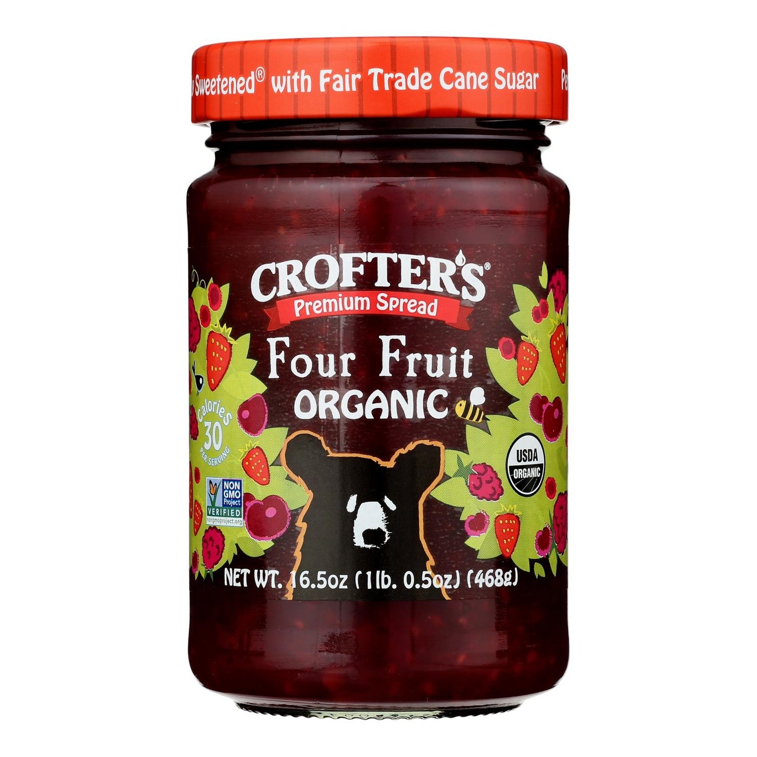 6-PACK OF SPREAD FRUIT FOUR ORGANIC