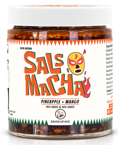 12-PACK OF Salsa Macha All Natural Pineapple Mango, SAUCE UP NYC