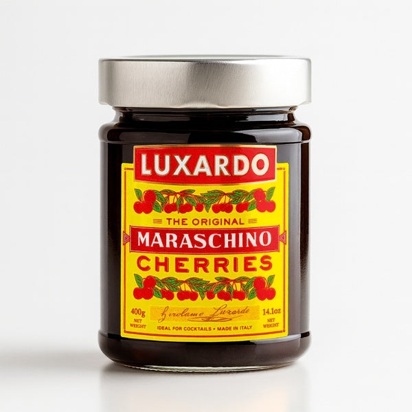 12-PACK OF Maraschino Cherries in Syrup Glass Jar 14z