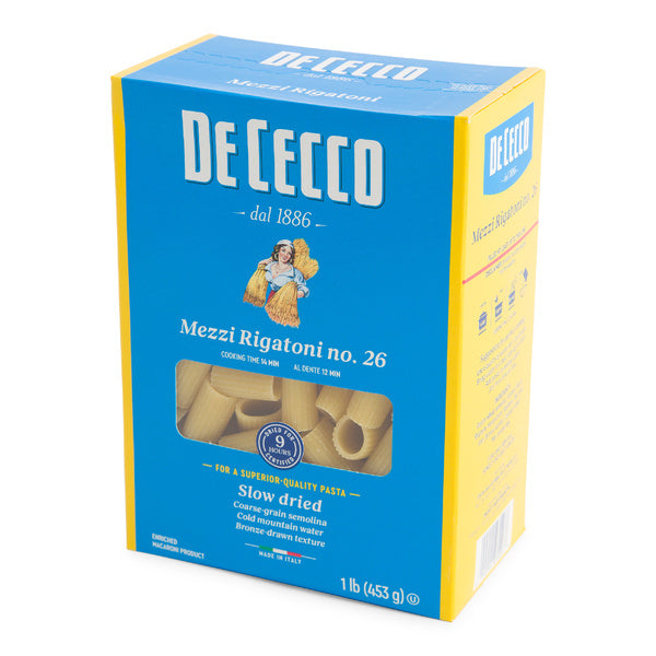 12-PACK OF PASTA RIGATONI MEZZI