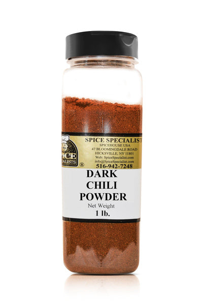 12-PACK OF Dark Chili Powder - 12 Pack of 1 lb. Containers