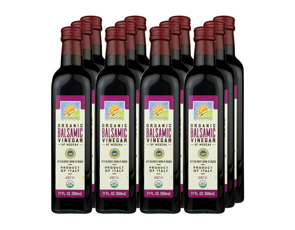 12-PACK OF Vinegar Balsamic Organic Of Modena Bio Naturae (Pasta) 17 fz