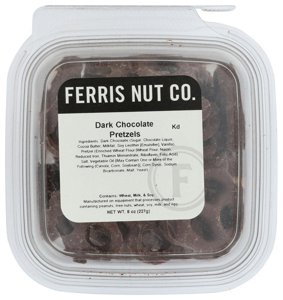 12-PACK OF PRETZEL KNOT DARK CHOCOLATE 8 OUNCE - CASE OF 12