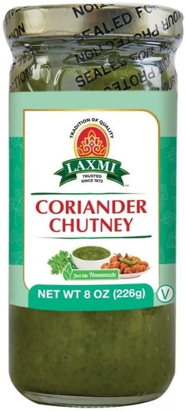 12-PACK OF CHUTNEY CORIANDER LAXMI CORIANDER CHUTNEY 12X8 OZ