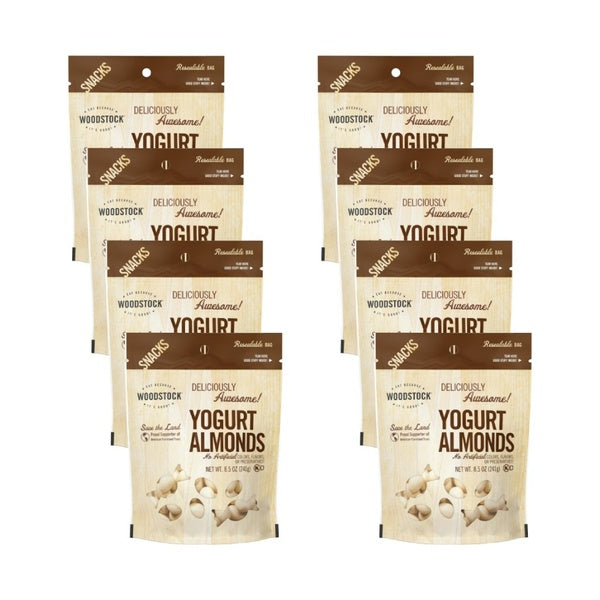 8-PACK OF Candy Almond Yogurt Woodstock 8.5 oz