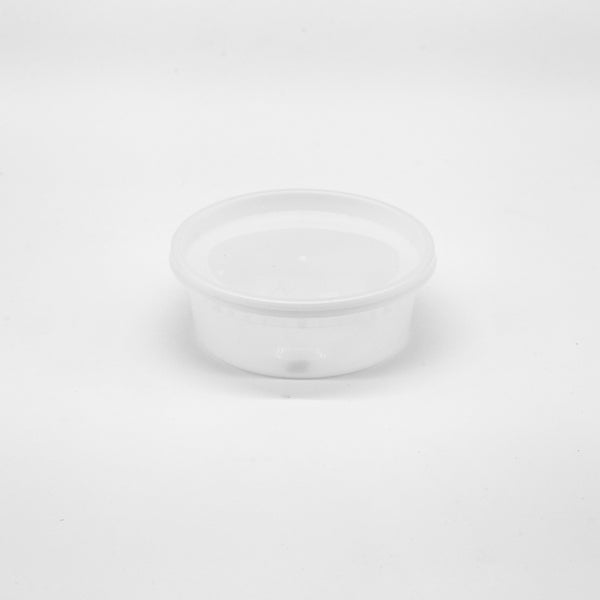240-PACK OF Container Disp 8oz Deli Round Container w/ lid