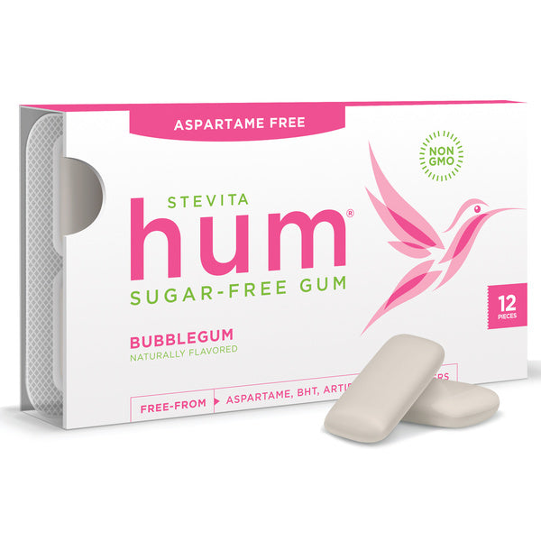 12-PACK OF Candy Gum Bubble Gum, Stevita Hum